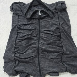 Motherhood Charcoal Zip-Up Hoodie
